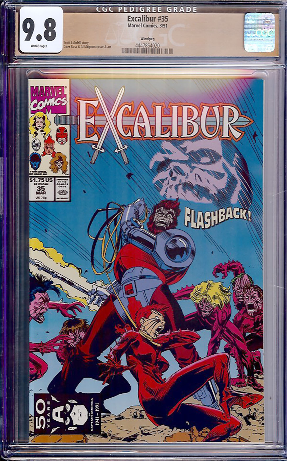 Excalibur #35 CGC 9.8 w Winnipeg