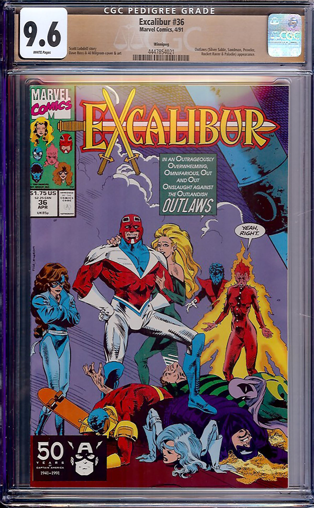 Excalibur #36 CGC 9.6 w Winnipeg