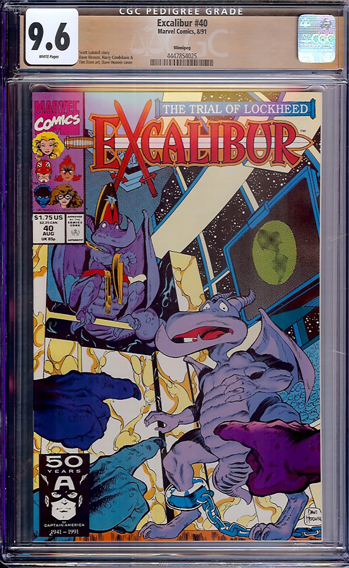 Excalibur #40 CGC 9.6 w Winnipeg