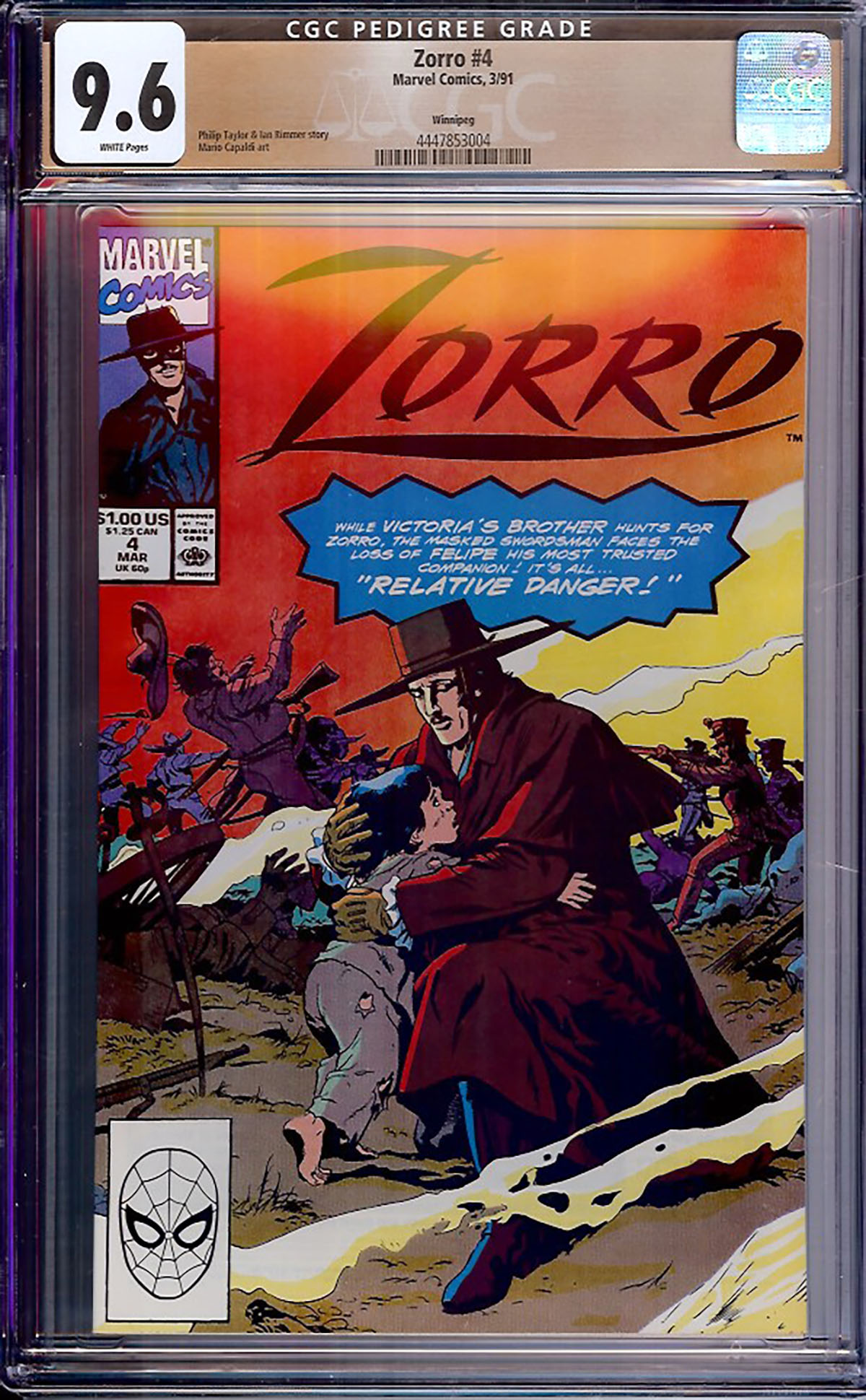 Zorro #4 CGC 9.6 w Winnipeg