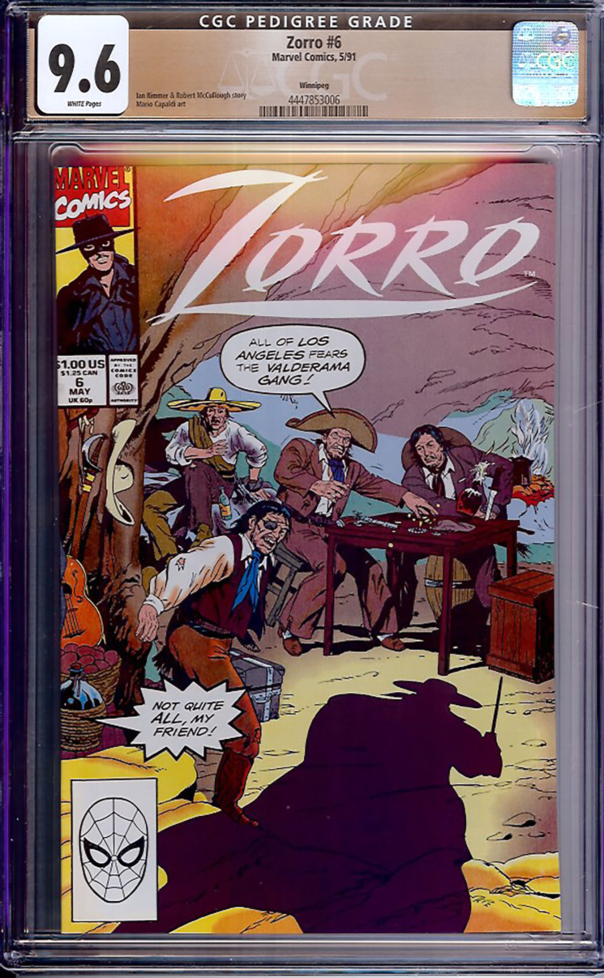 Zorro #6 CGC 9.6 w Winnipeg