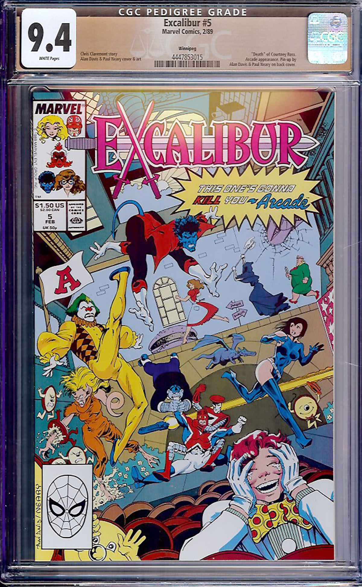 Excalibur #5 CGC 9.4 w Winnipeg