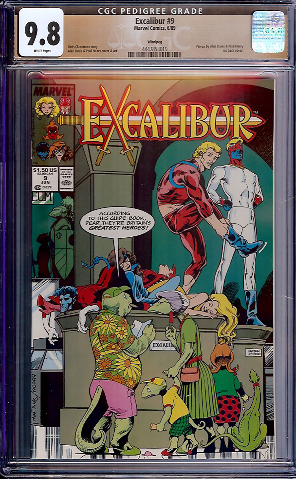 Excalibur #9 CGC 9.8 w Winnipeg