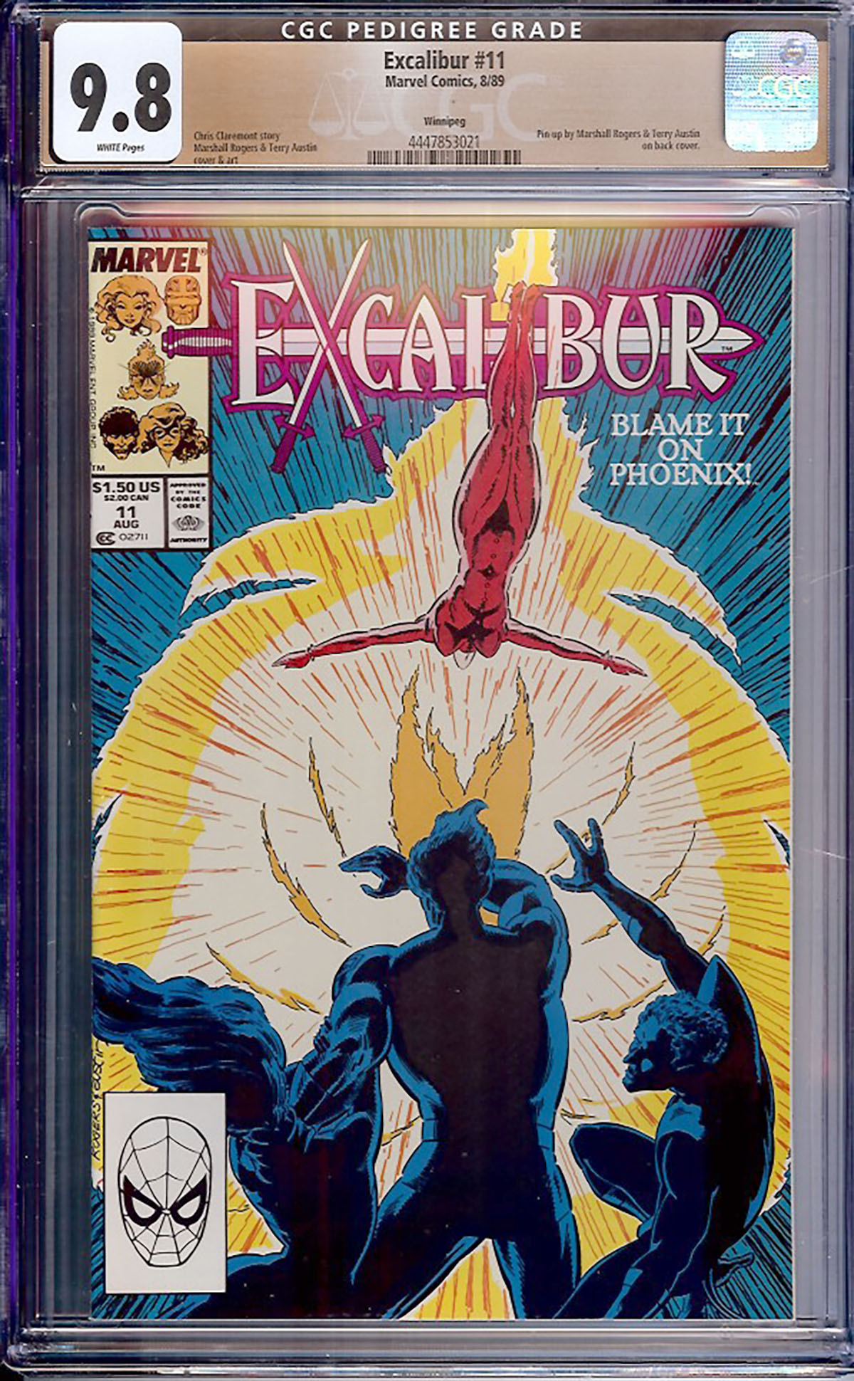 Excalibur #11 CGC 9.8 w Winnipeg