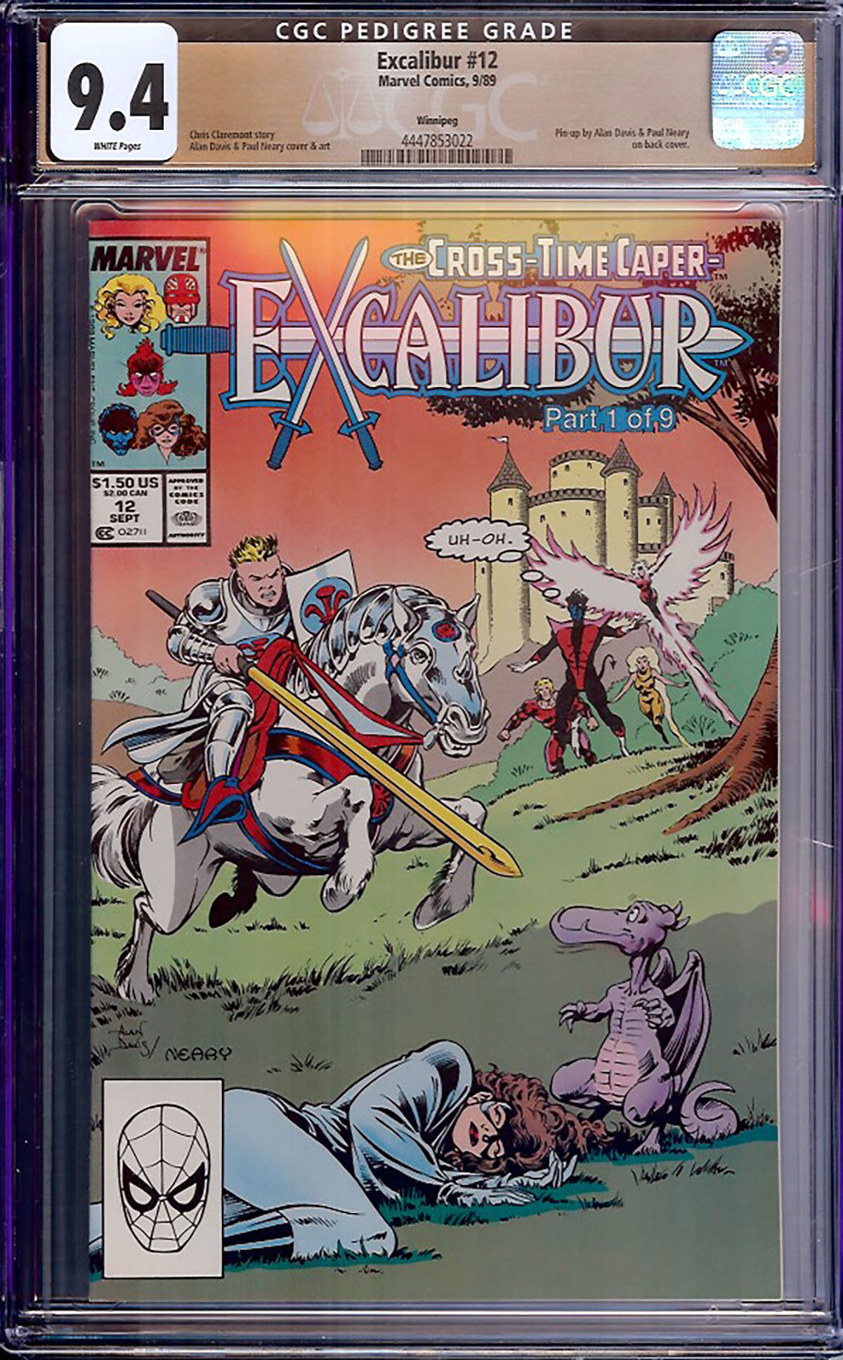 Excalibur #12 CGC 9.4 w Winnipeg