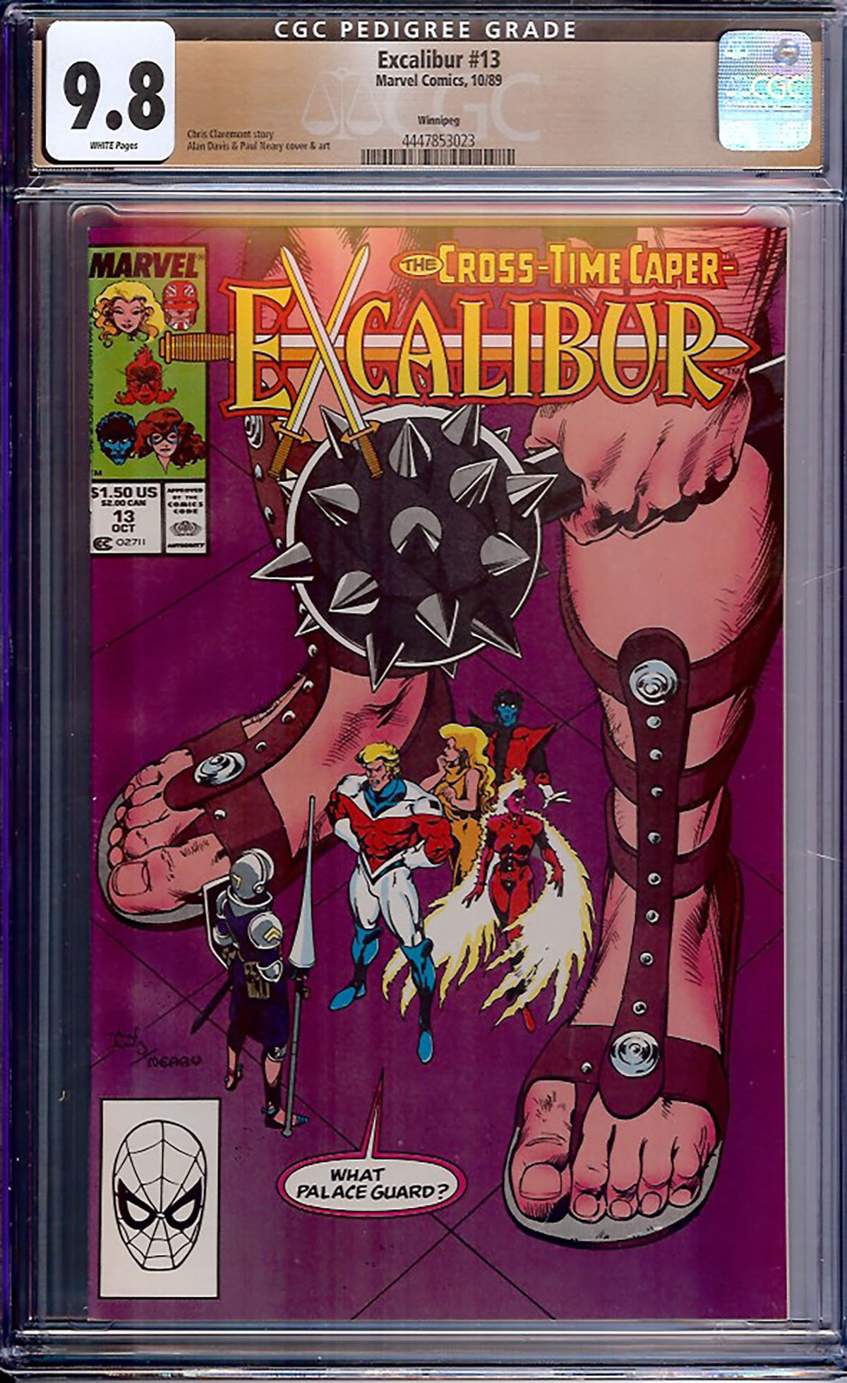 Excalibur #13 CGC 9.8 w Winnipeg