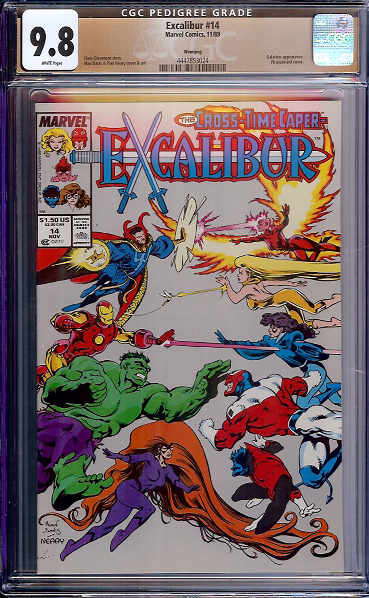 Excalibur #14 CGC 9.8 w Winnipeg