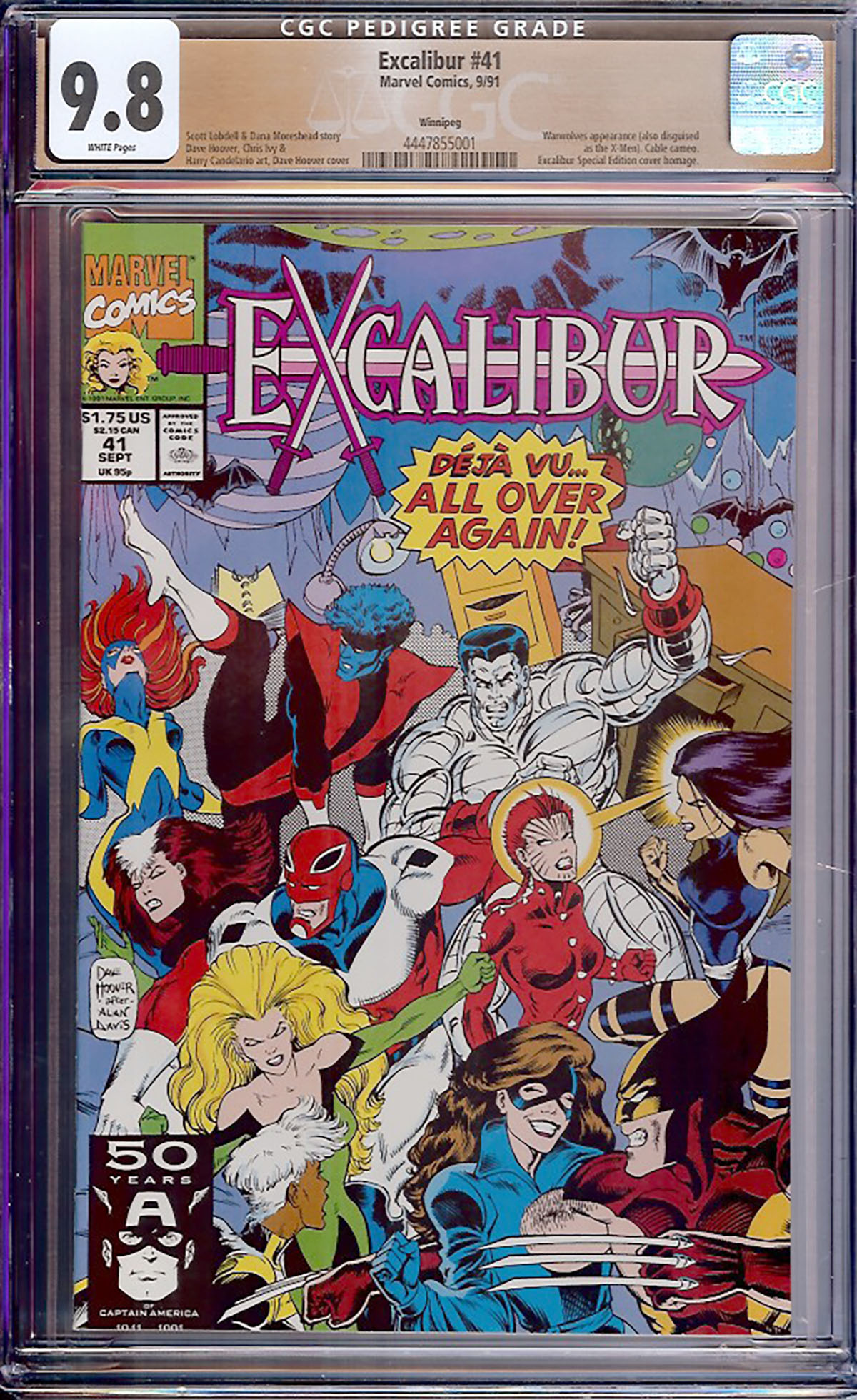 Excalibur #41 CGC 9.8 w Winnipeg