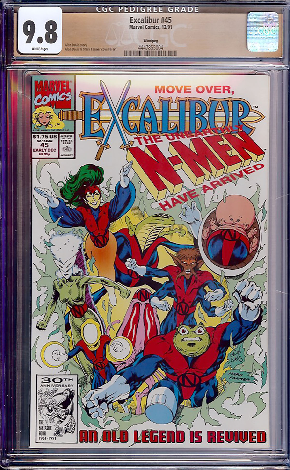 Excalibur #45 CGC 9.8 w Winnipeg