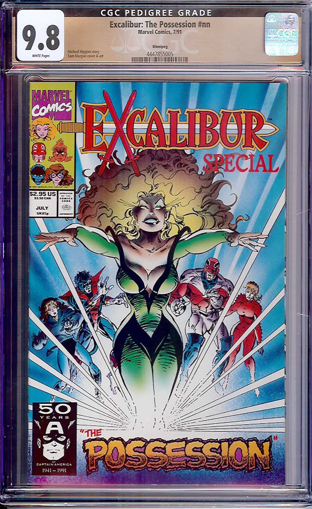 Excalibur: The Possession #1 CGC 9.8 w Winnipeg