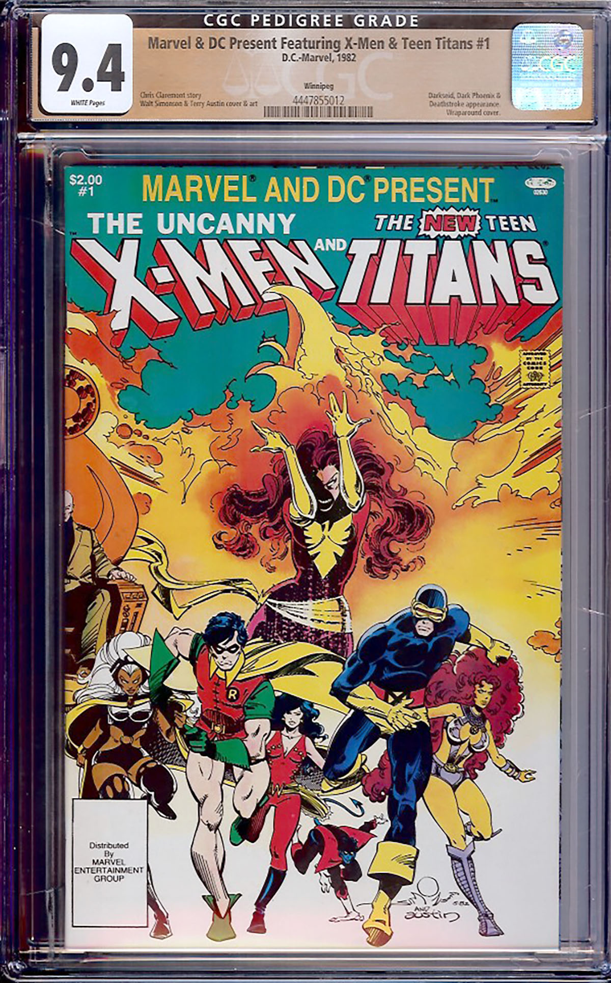 Marvel and DC Present #1 CGC 9.4 w Winnipeg