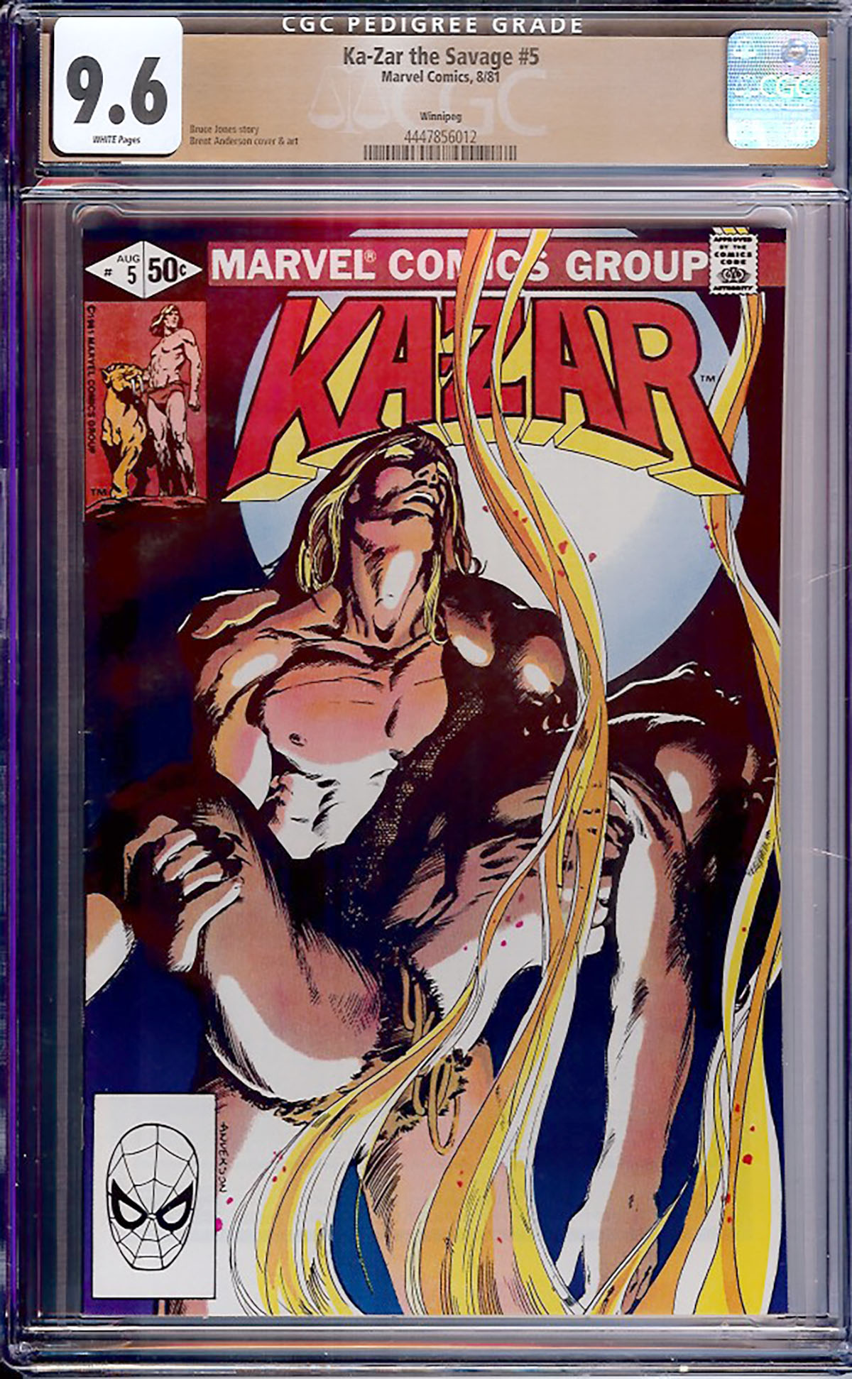 Ka-Zar the Savage #5 CGC 9.6 w Winnipeg