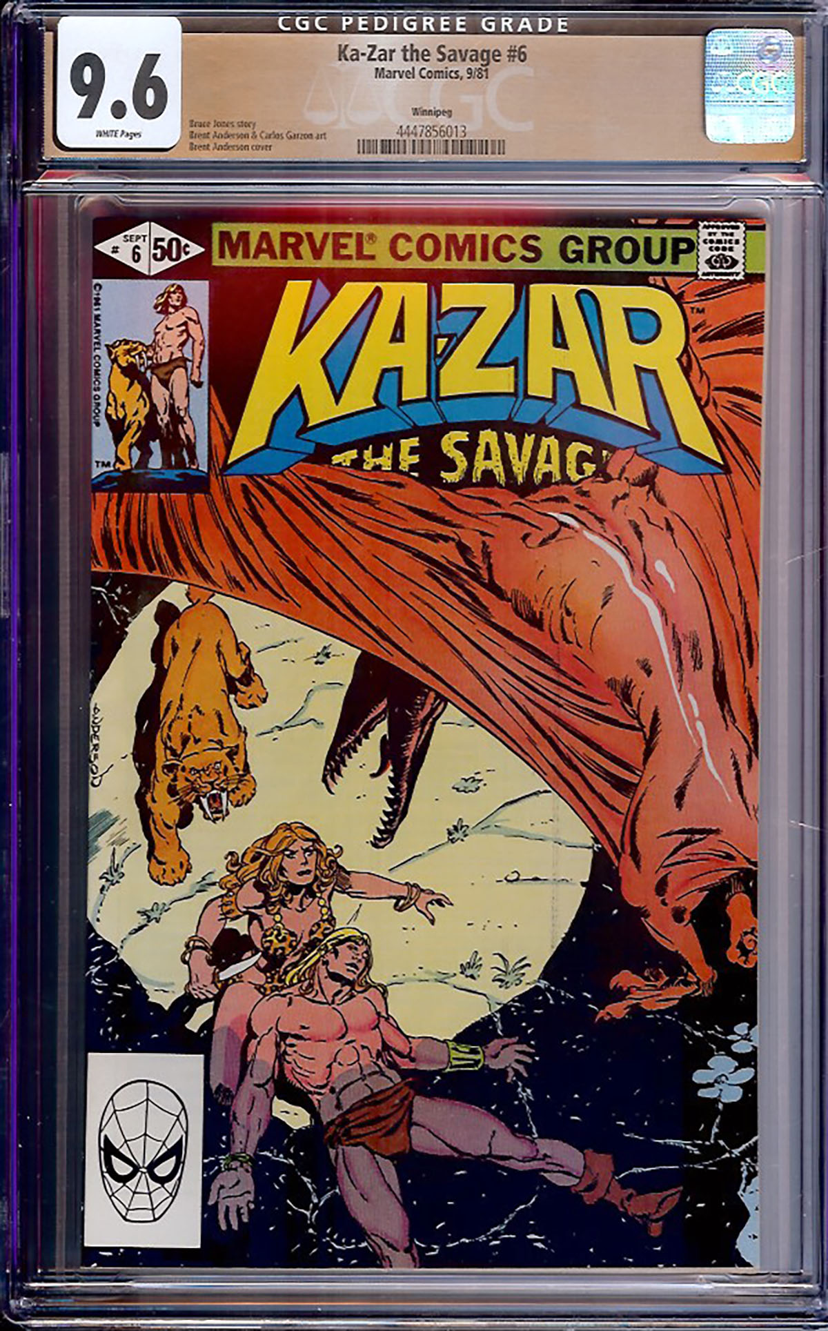 Ka-Zar the Savage #6 CGC 9.6 w Winnipeg