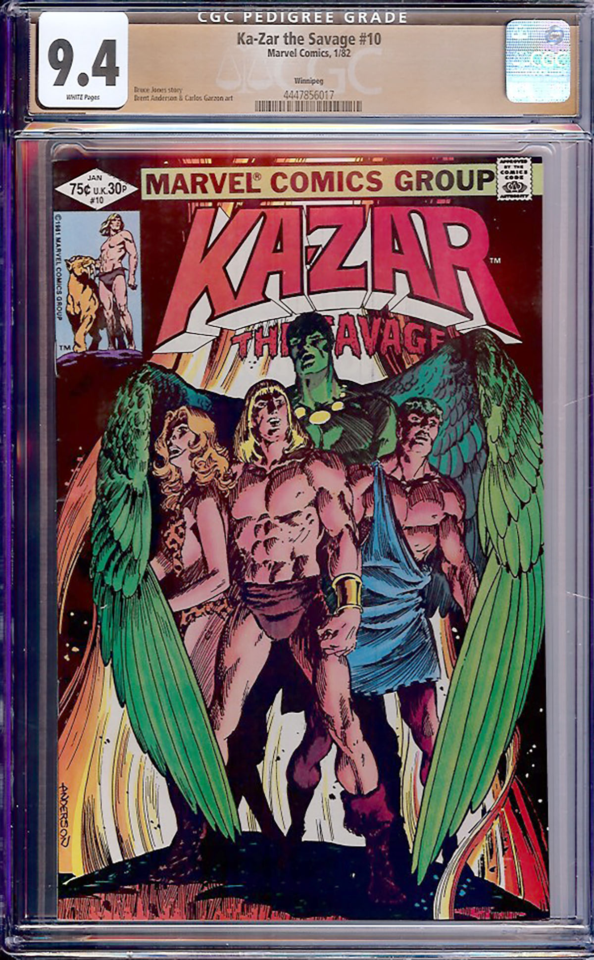 Ka-Zar the Savage #10 CGC 9.4 w Winnipeg