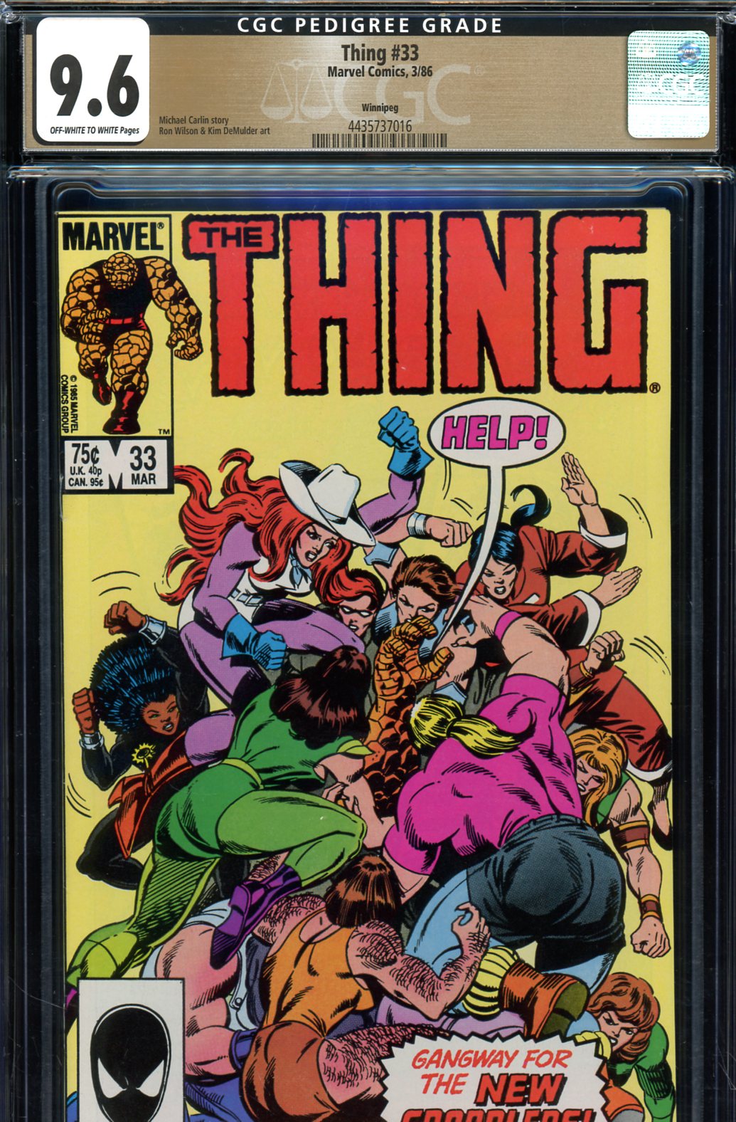 Thing #33 CGC 9.6 ow/w Winnipeg