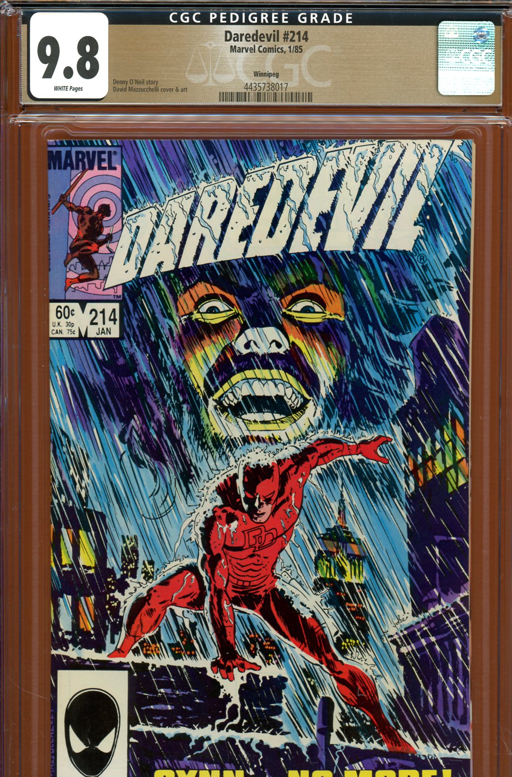 Daredevil #214 CGC 9.8 w Winnipeg