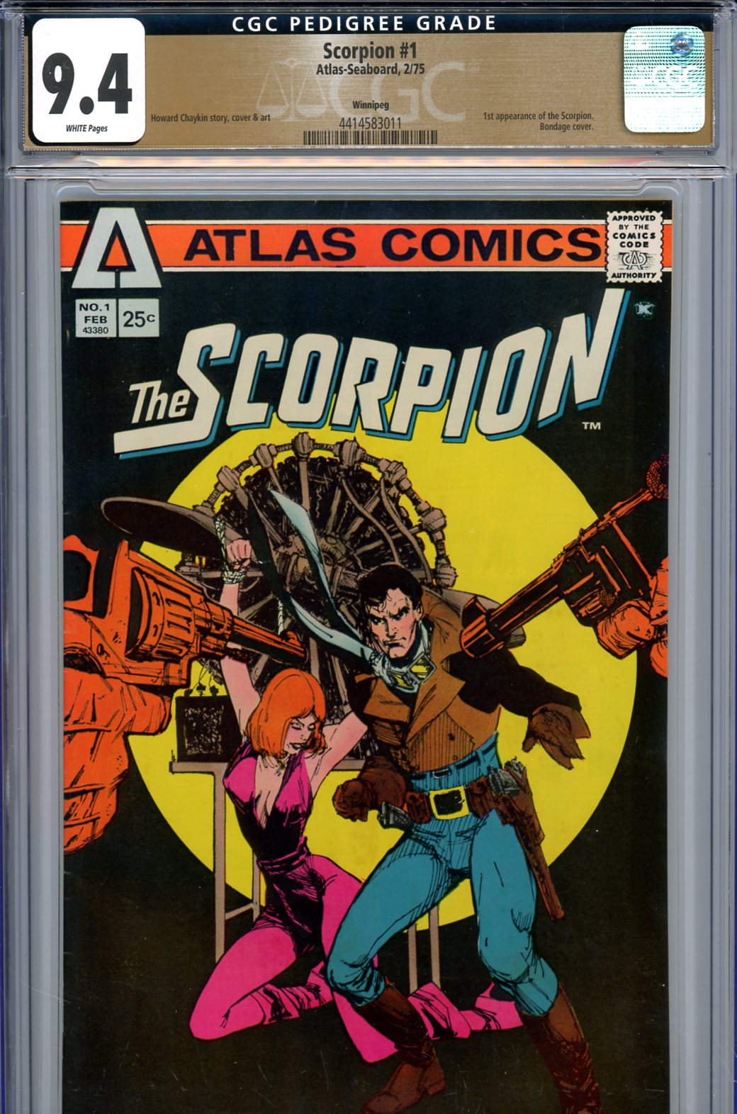 Scorpion #1 CGC 9.4 w Winnipeg