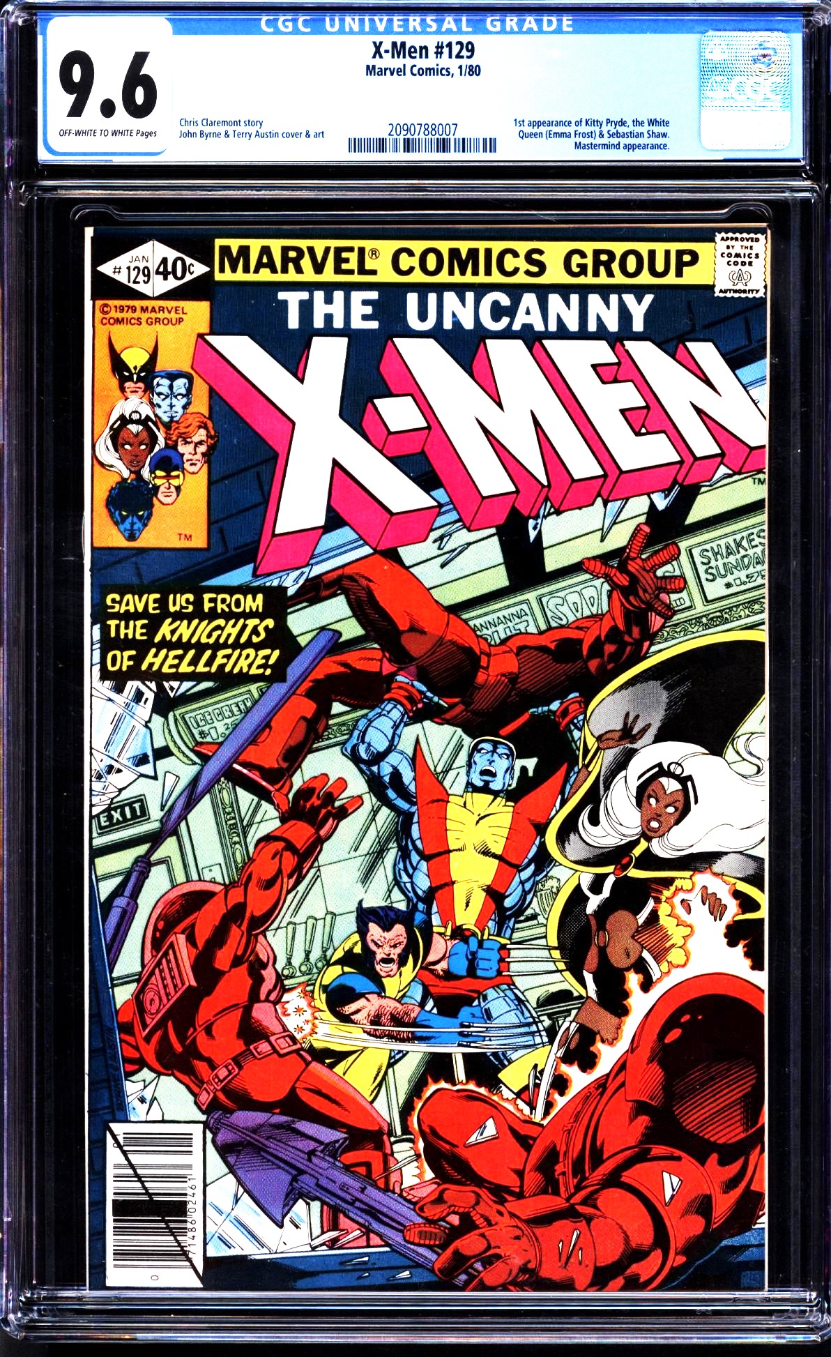 X-Men #129 CGC 9.6 ow/w