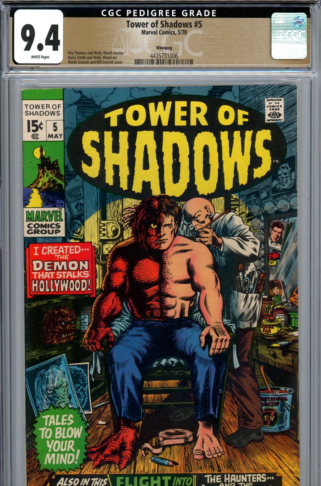 Tower of Shadows #5 CGC 9.4 w Winnipeg