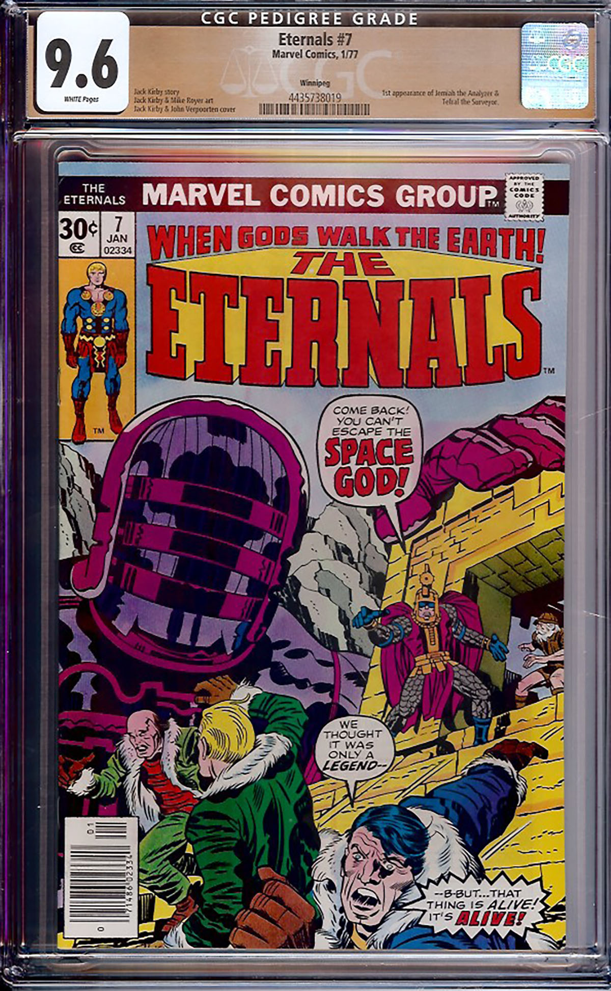 Eternals #7 CGC 9.6 w Winnipeg