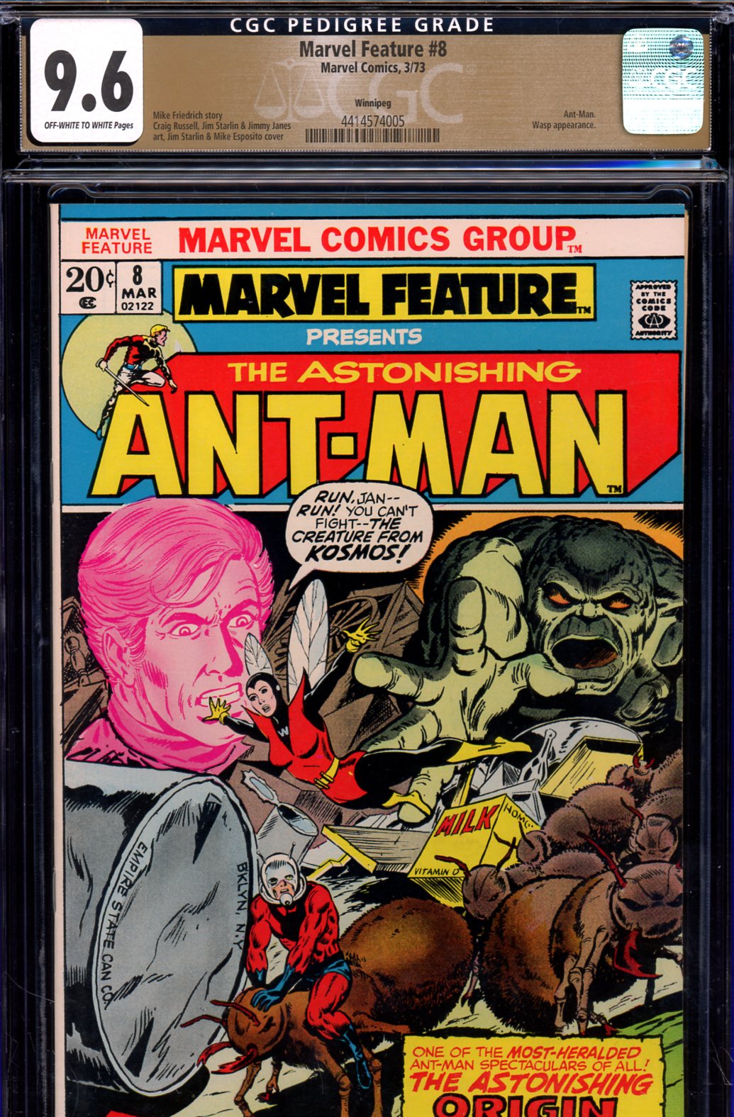 Marvel Feature #8 CGC 9.6 ow/w Winnipeg