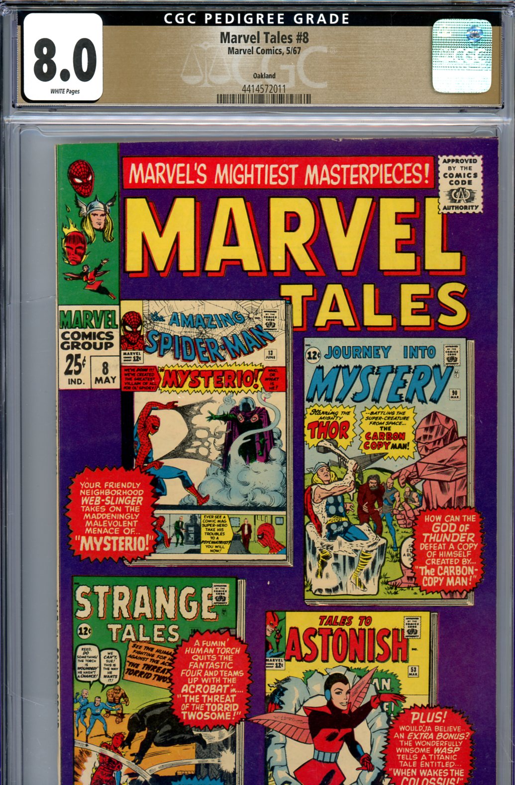 Marvel Tales #8 CGC 8.0 w Oakland