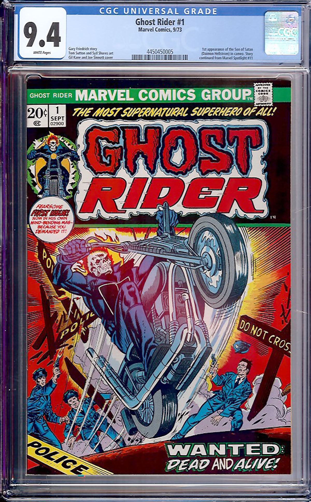 Ghost Rider #1 CGC 9.4 w