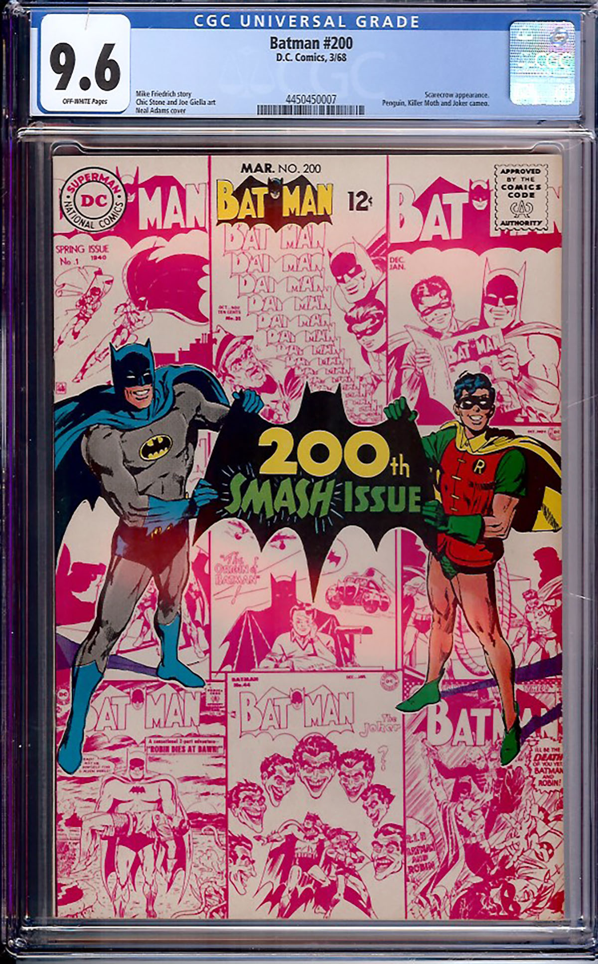 Batman #200 CGC 9.6 ow