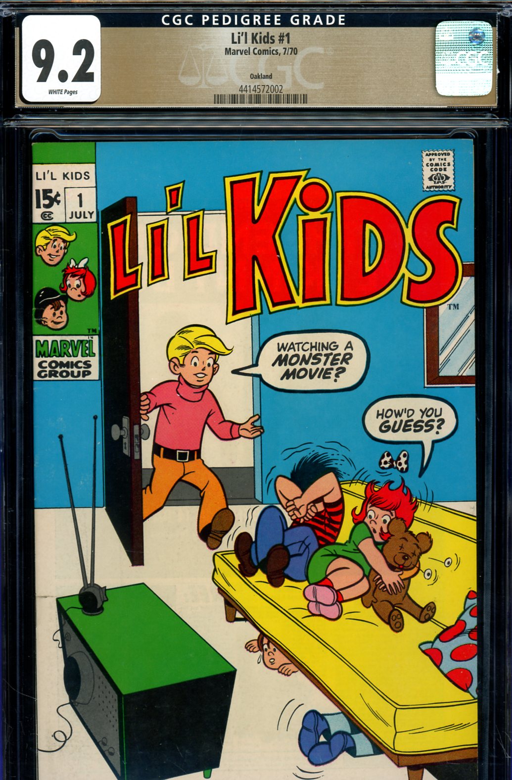 Lil' Kids #1 CGC 9.2 w Oakland