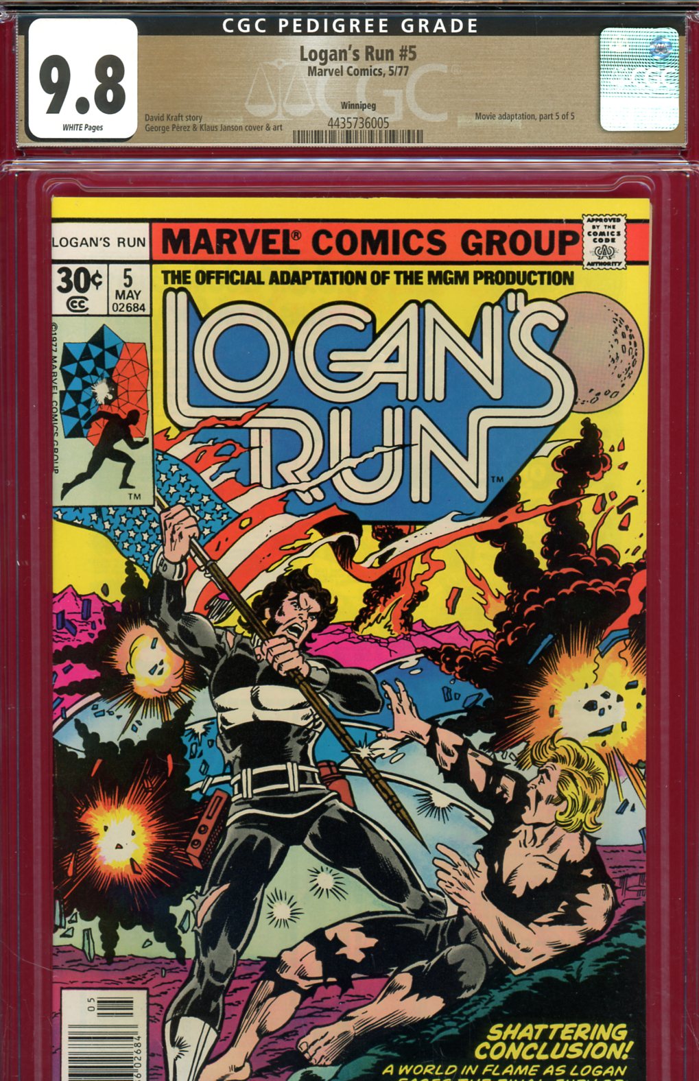 Logan's Run #5 CGC 9.8 w Winnipeg