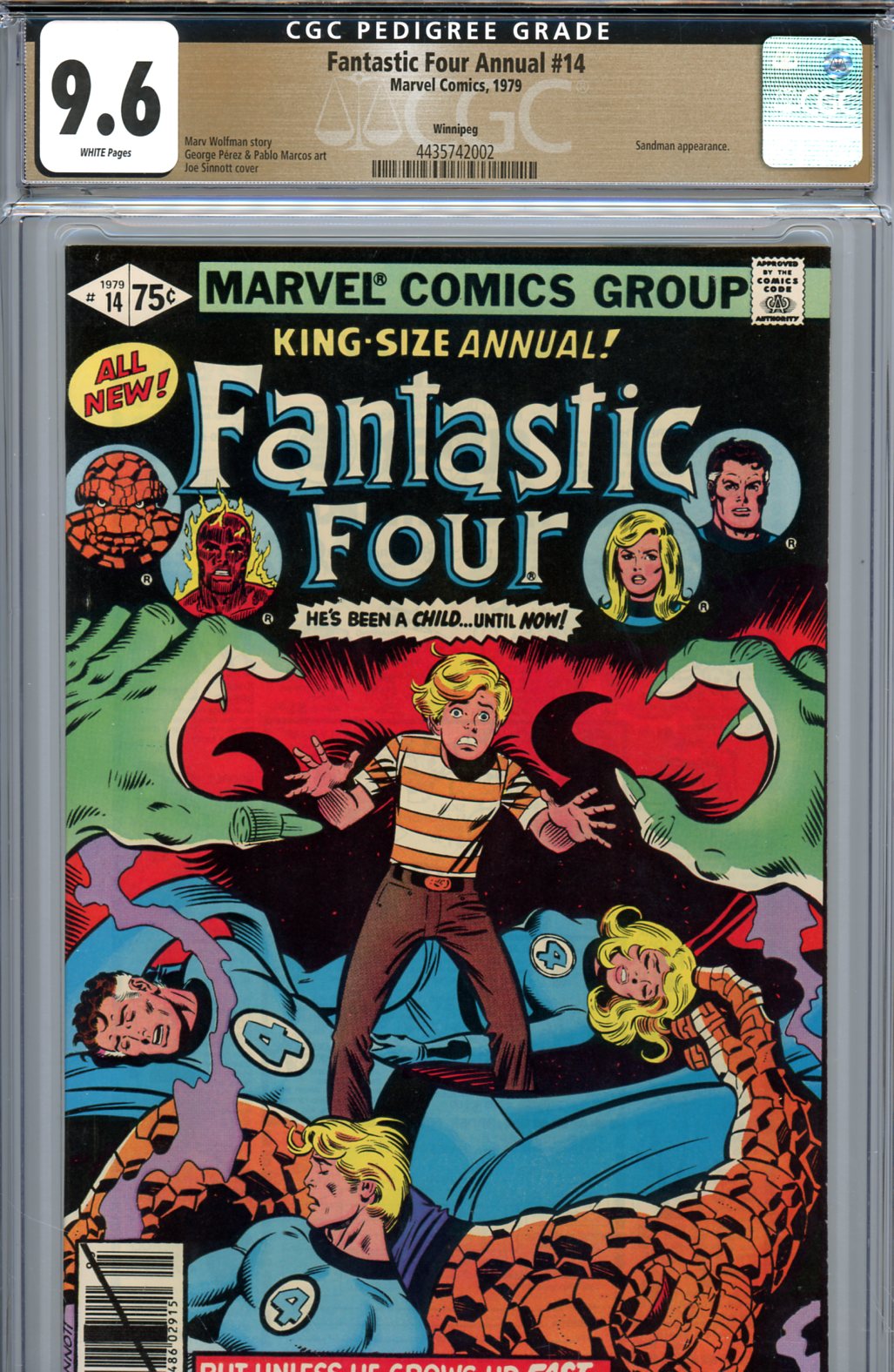 Fantastic Four Annual #14 CGC 9.6 w Winnipeg