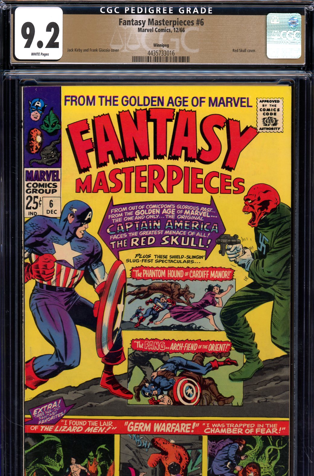 Fantasy Masterpieces #6 CGC 9.2 w Winnipeg