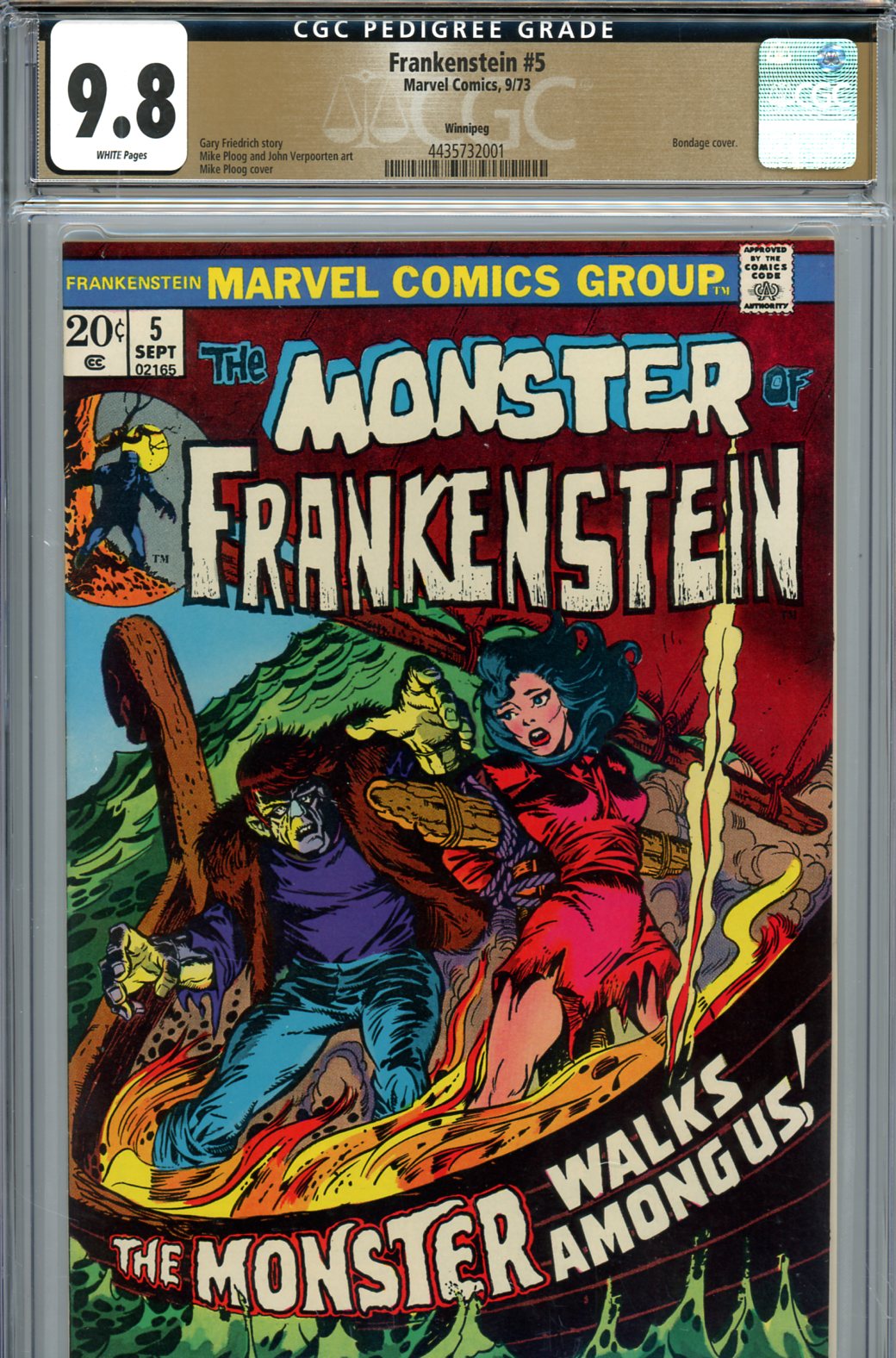 Frankenstein #5 CGC 9.8 w Winnipeg