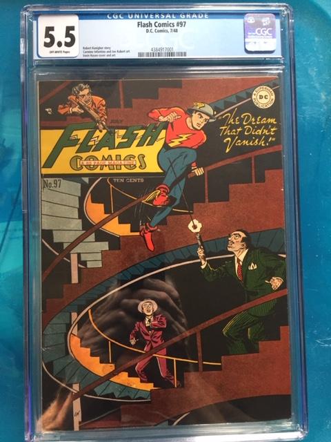 Flash Comics #97 CGC 5.5 ow