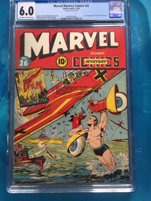 Marvel Mystery Comics #26 CGC 6.0 ow/w