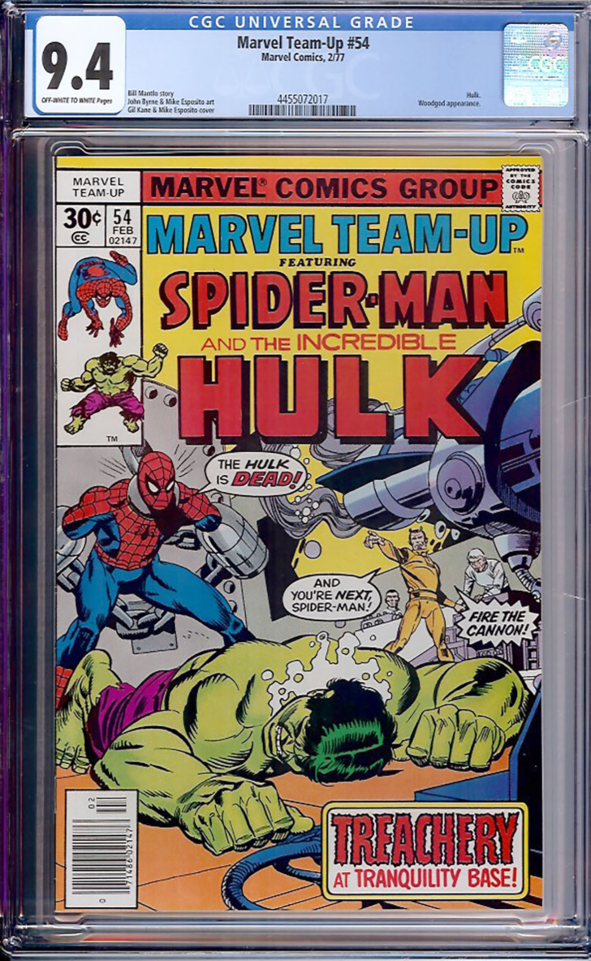 Marvel Team-Up #54 CGC 9.4 ow/w