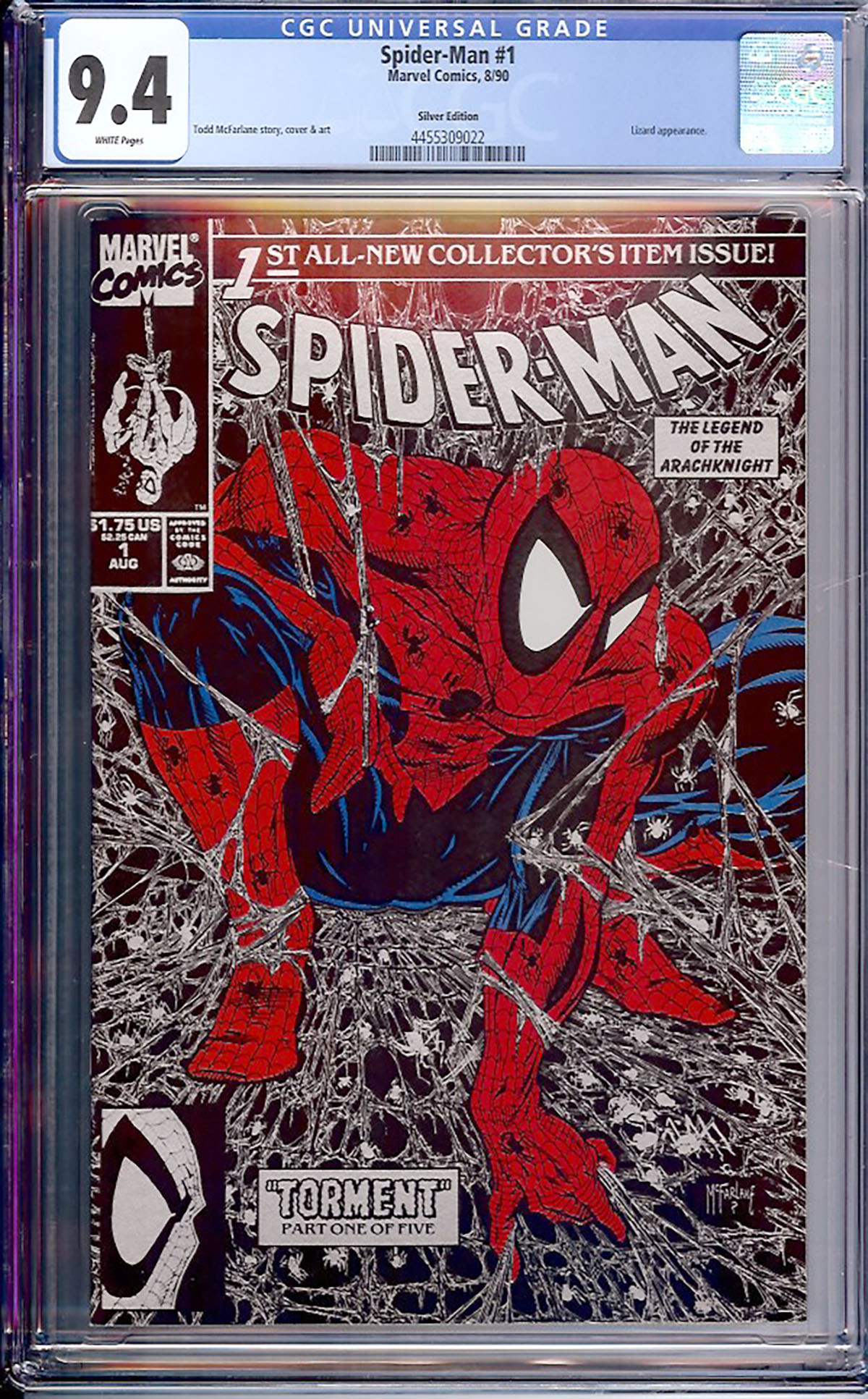 Spider-Man #1 CGC 9.4 w Silver Edition