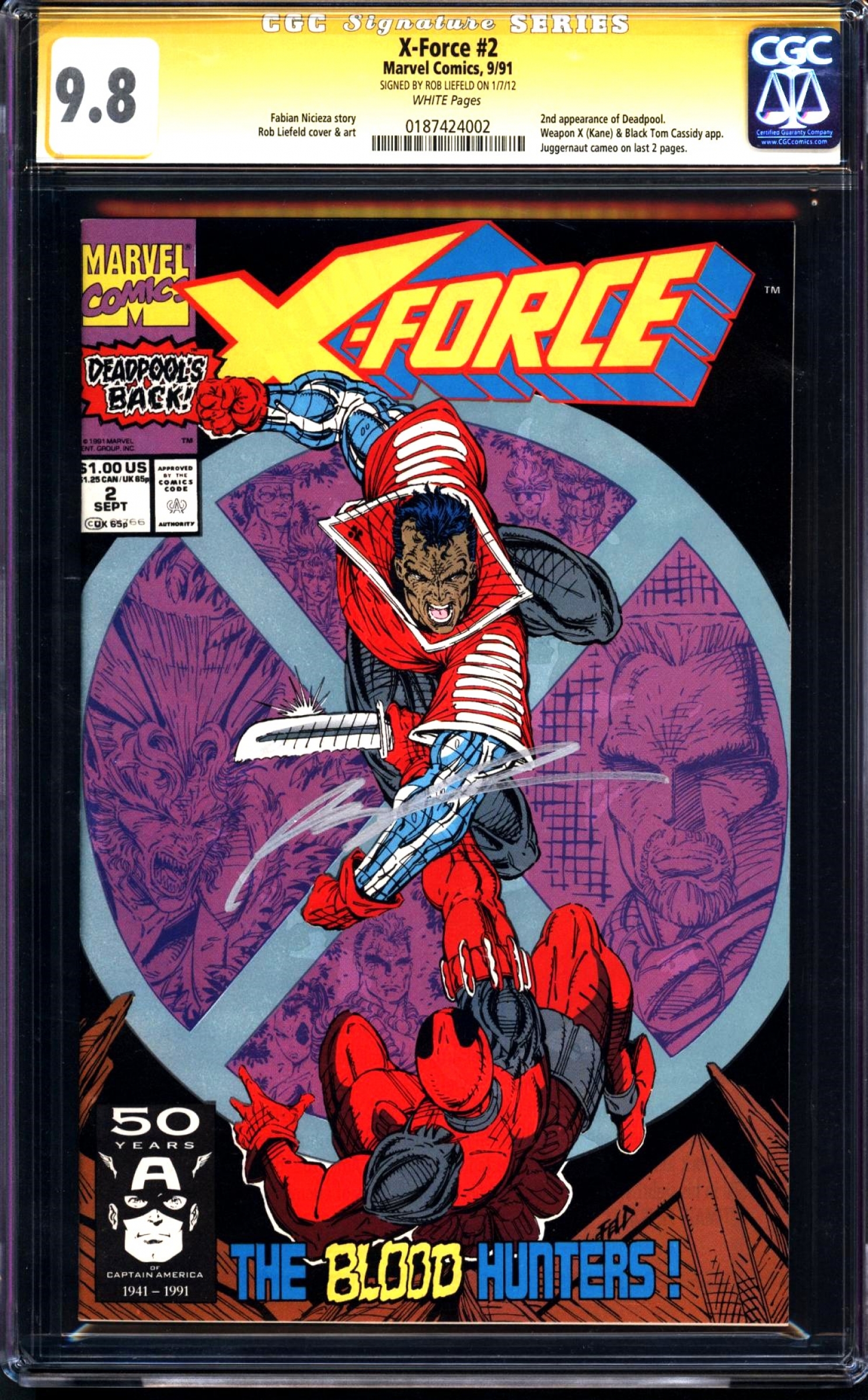 X-Force #2 CGC 9.8 w CGC Signature SERIES