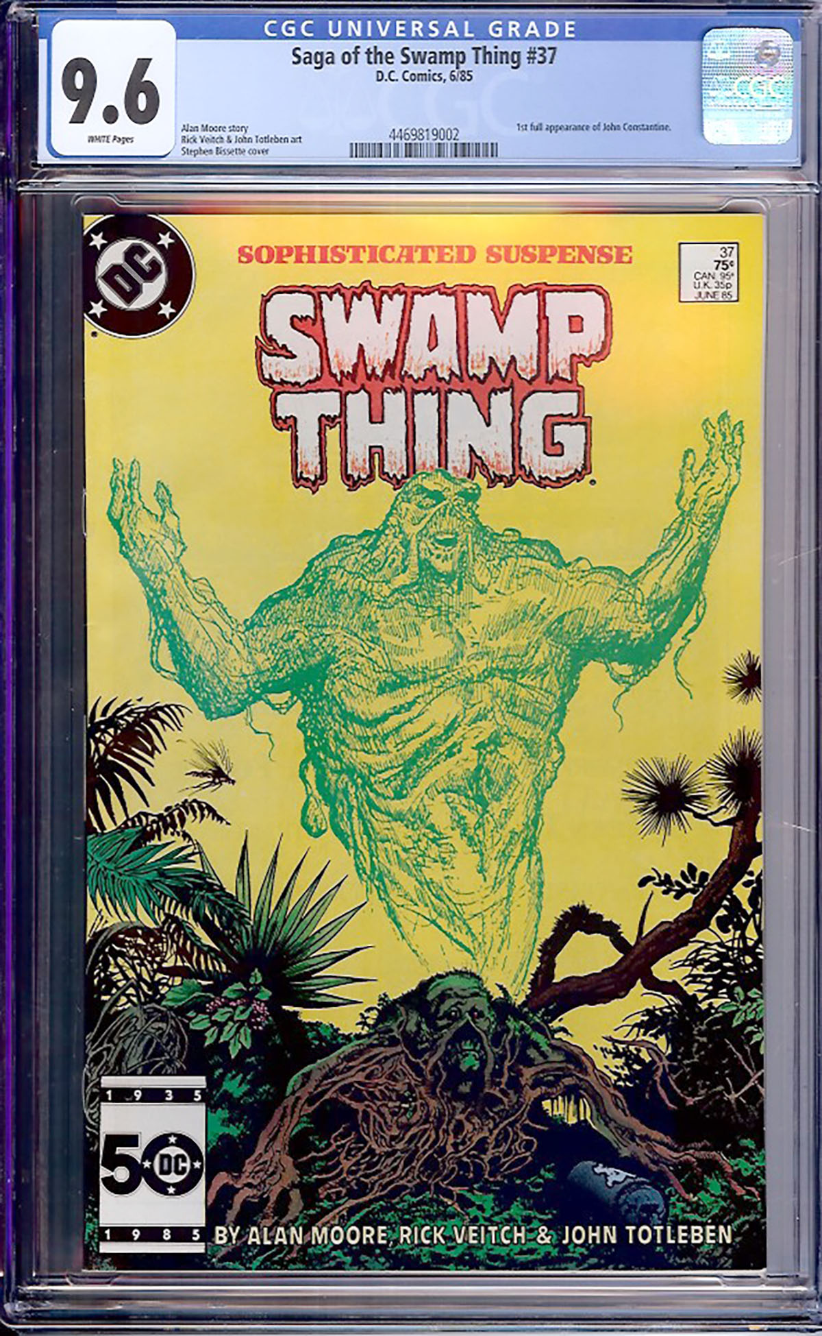 Saga of the Swamp Thing #37 CGC 9.6 w