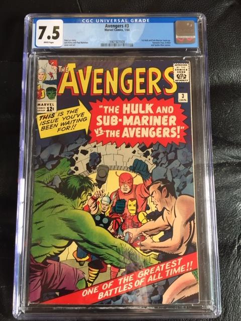 Avengers #3 CGC 7.5 w