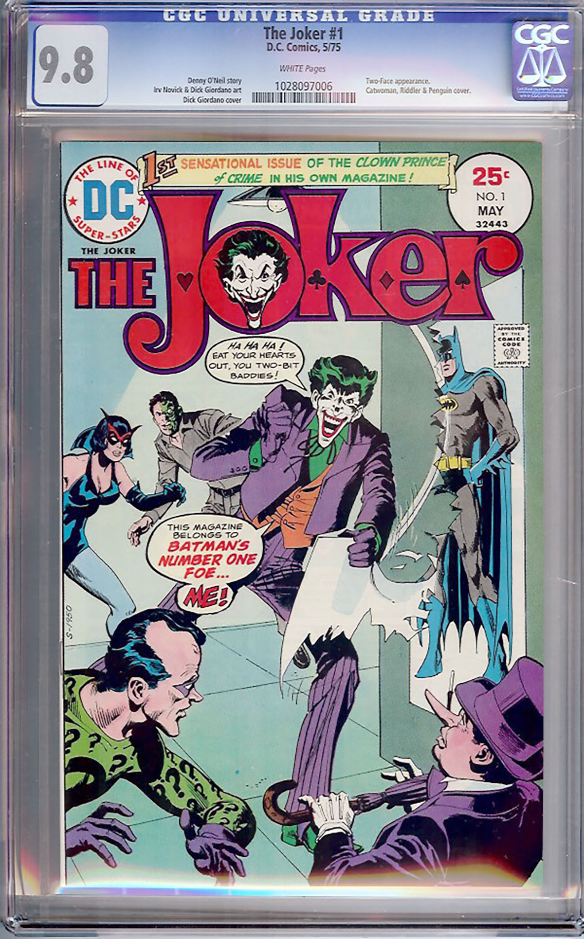 The Joker #1 CGC 9.8 w