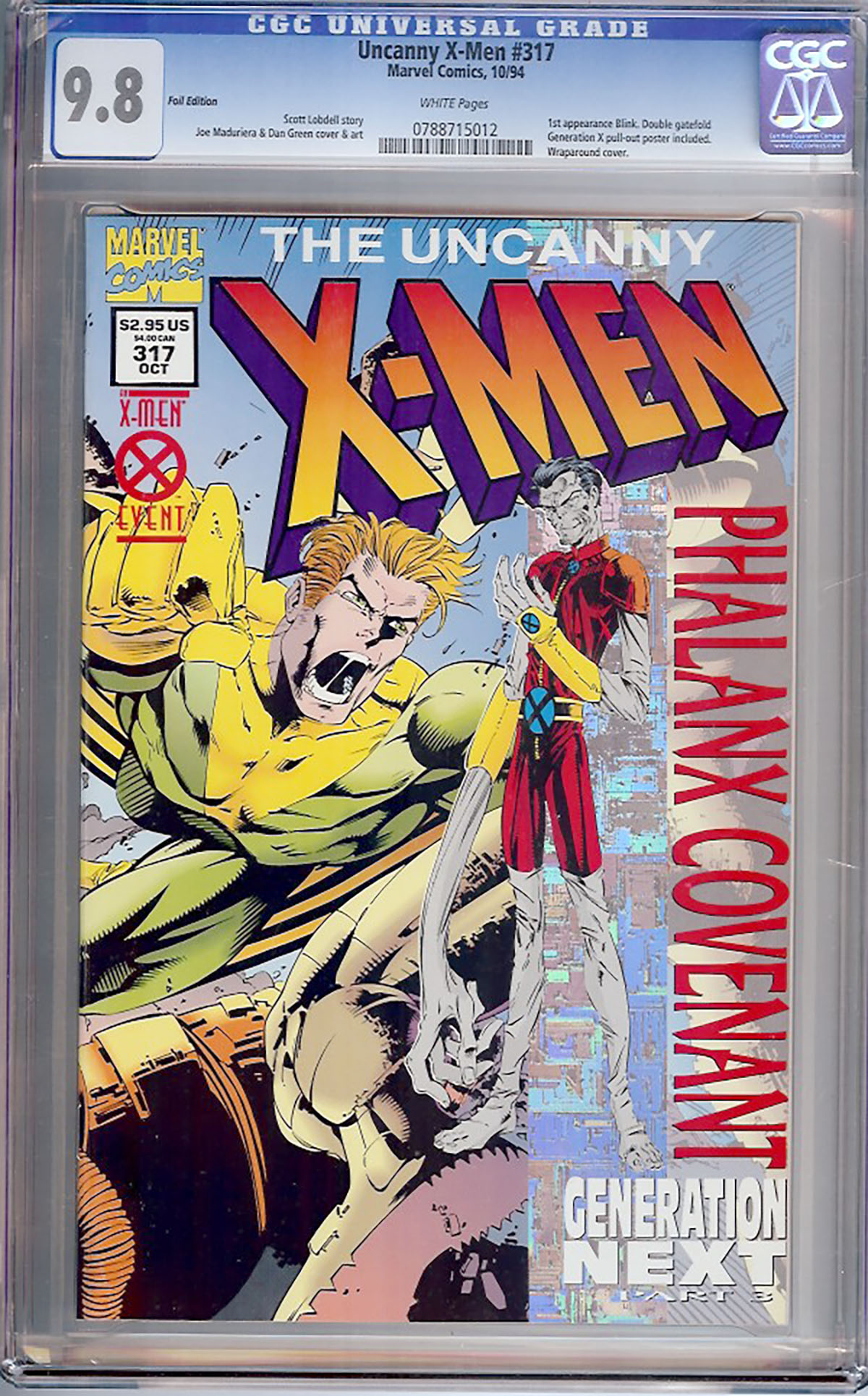 Uncanny X-Men #317 CGC 9.8 w Foil Edition