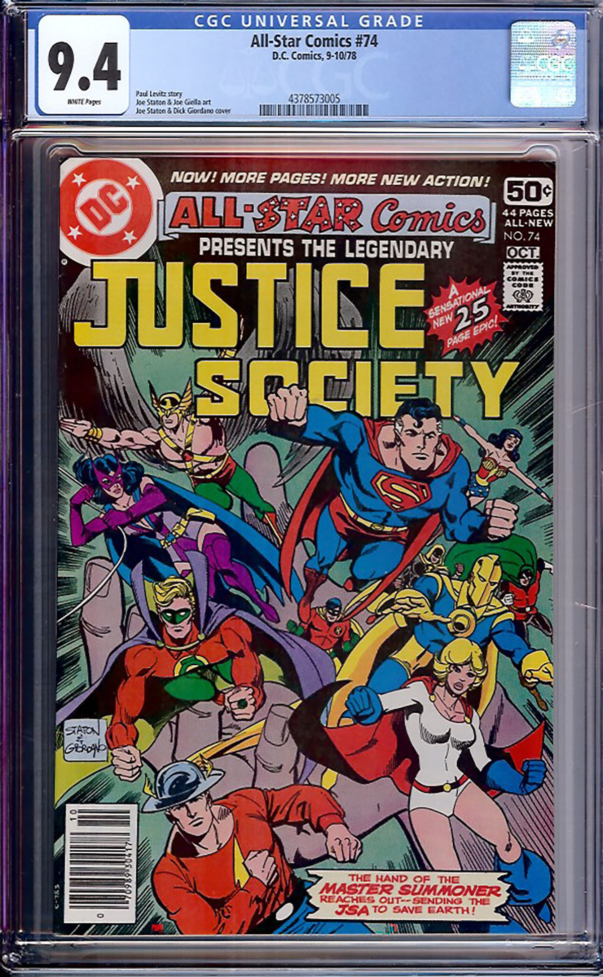 All-Star Comics #74 CGC 9.4 w