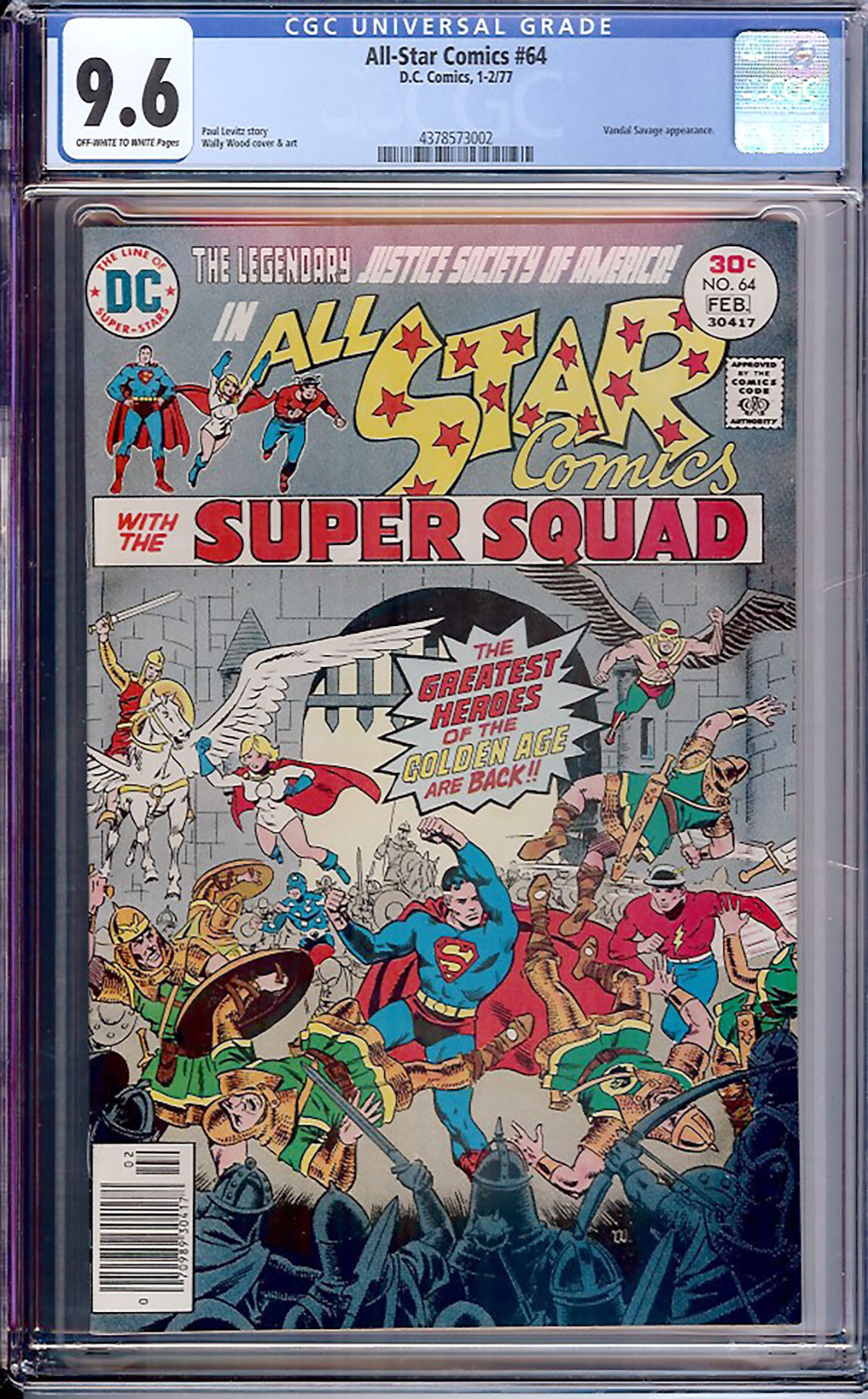 All-Star Comics #64 CGC 9.6 ow/w