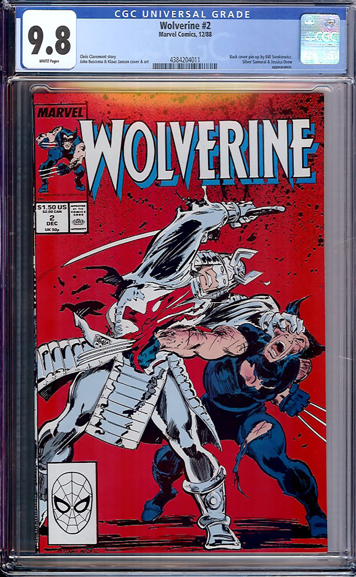 Wolverine #2 CGC 9.8 w