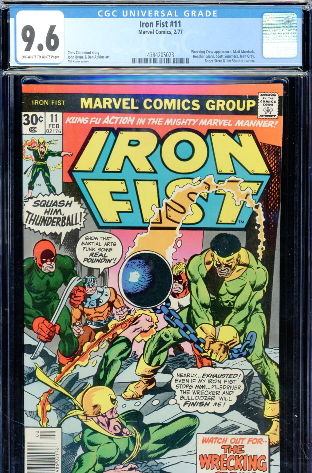 Iron Fist #11 CGC 9.6 ow/w