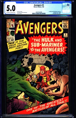 Avengers #3 CGC 5.0 ow/w