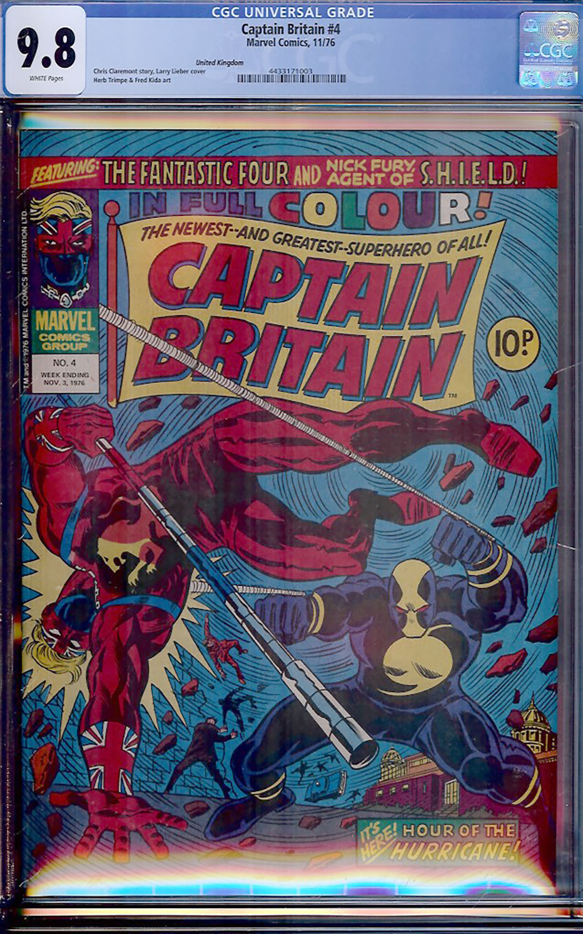 Captain Britain #4 CGC 9.8 w