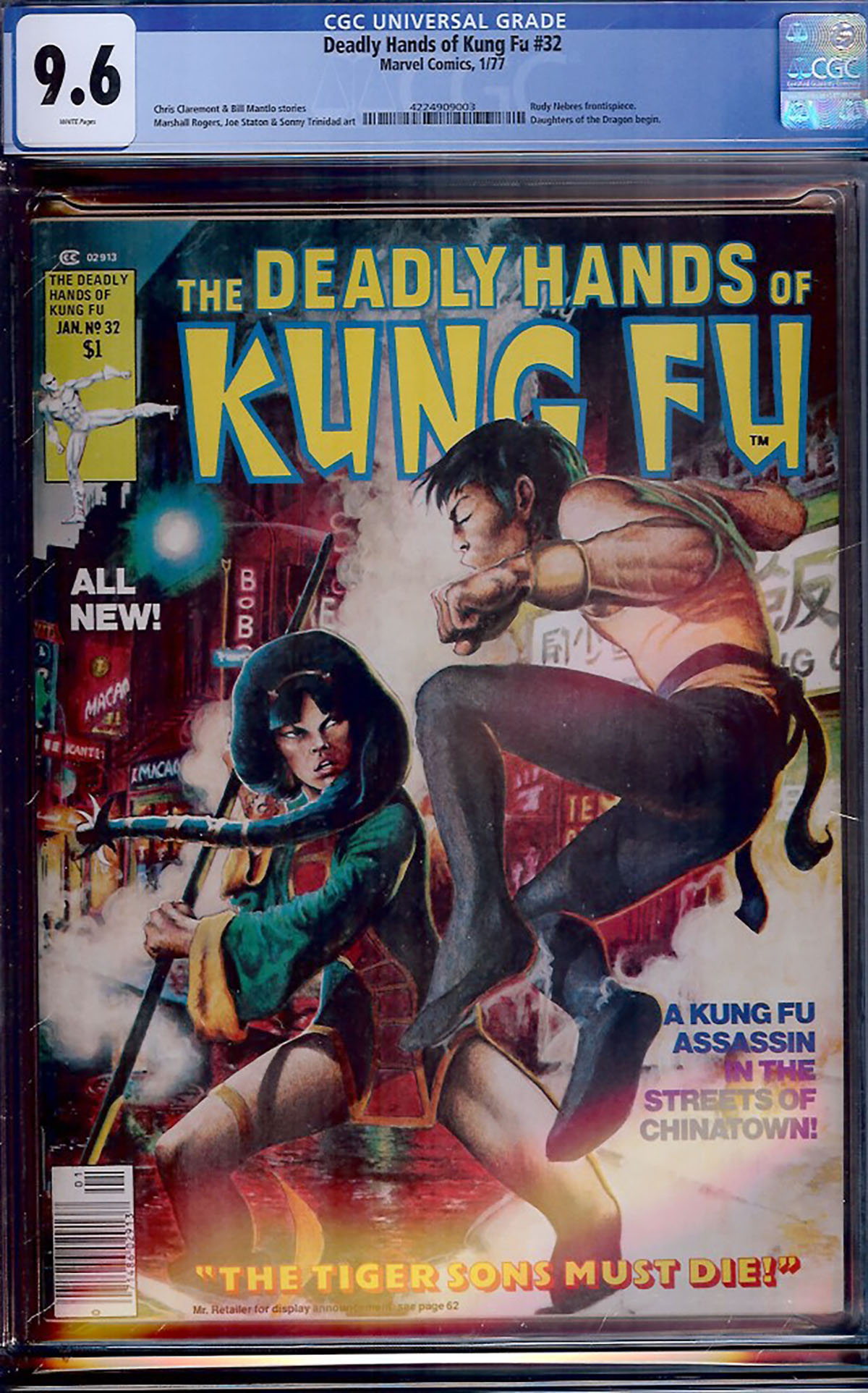 Deadly Hands of Kung Fu #32 CGC 9.6 w