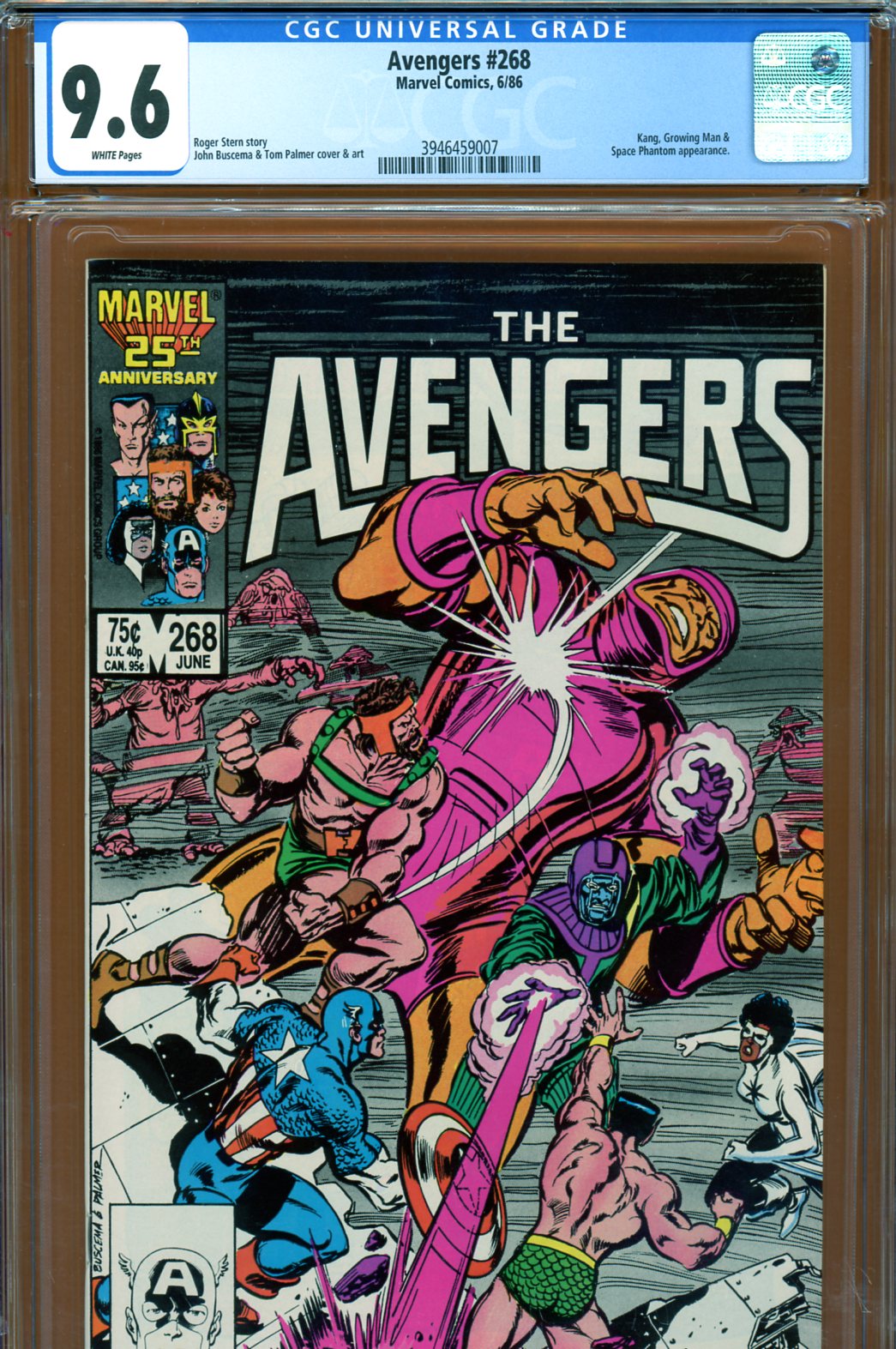 Avengers #268 CGC 9.6 w